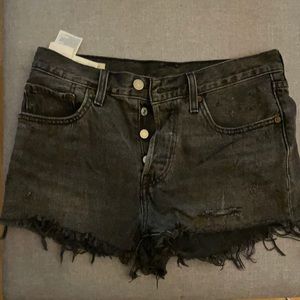 Levi’s distressed shorts